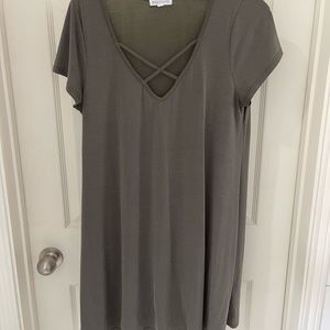 Socialite olive green dress